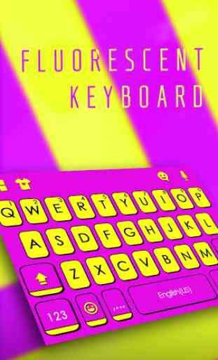 Purple Yellow Stripes Keyboard Theme 1