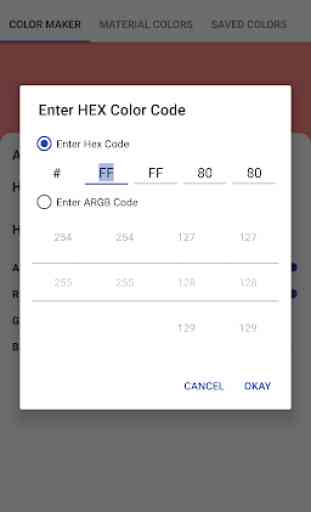 Quick Color Mixer - Material HEX RGB Colour Codes 2