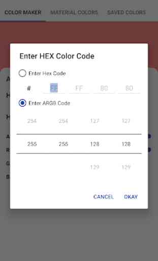 Quick Color Mixer - Material HEX RGB Colour Codes 3