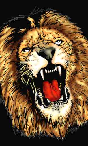 Scary Lion Color by Number Draw Book Pixel Art 3