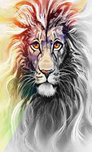 Scary Lion Color by Number Draw Book Pixel Art 4