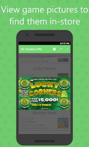 Scratch-Off Guide for North Carolina State Lottery 4