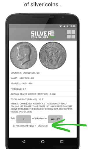 Silver Coin Valuer PRO 2