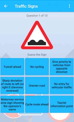 UK Traffic (Road) Signs Test and Quiz 2