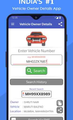 Vehicle Owner Details India 1
