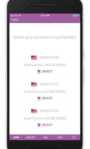 Virtual SIM (SMS) 1