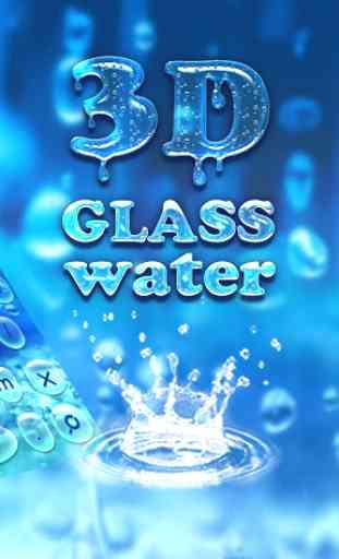 3D Glass Water Keyboard 2