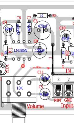 Amplifier circuit board diagram 2