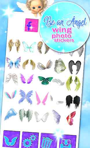 Be an Angel – Wing Photo Stickers 1