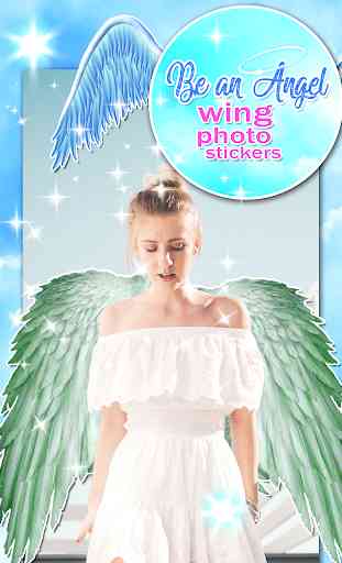 Be an Angel – Wing Photo Stickers 2