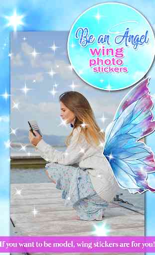 Be an Angel – Wing Photo Stickers 3