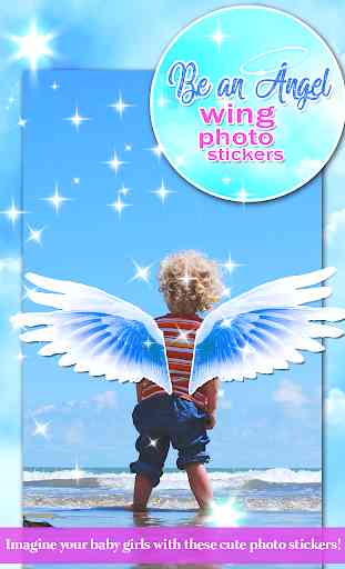 Be an Angel – Wing Photo Stickers 4