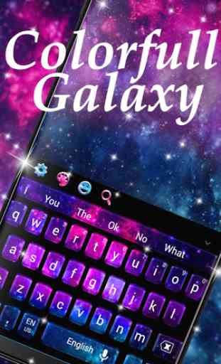 Colorfull Galaxy Keyboard 1