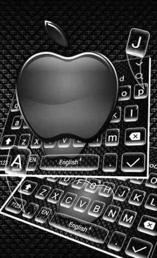 Cool Black Apple Keyboard Theme 1
