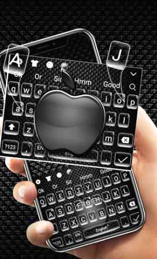 Cool Black Apple Keyboard Theme 3