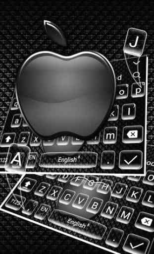 Cool Black Apple Keyboard Theme 4