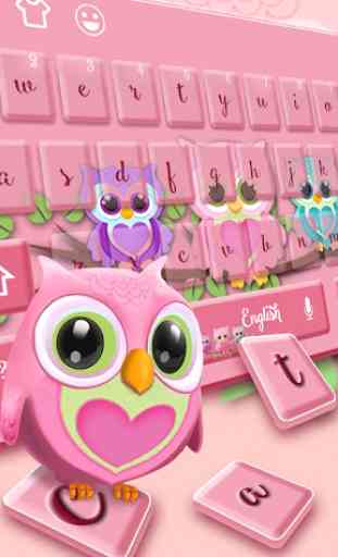 Cute owl keyboard 1