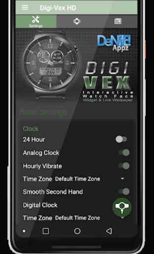 Digi-Vex HD Watch Face Widget & Live Wallpaper 4