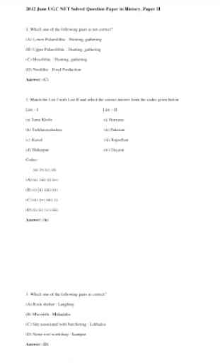 HISTORY NET Solved Question Paper 2004-2018 2