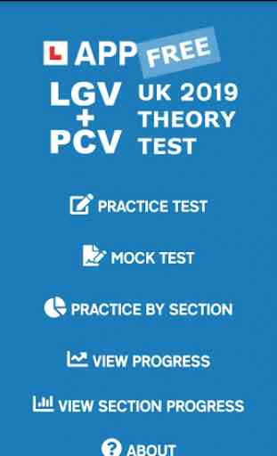 LGV+PCV Theory Test App 1