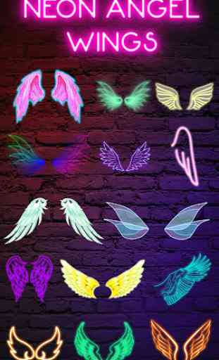 Neon Angel Wings 2