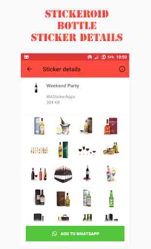 Party Bottle sticker - WAStickerApps 1