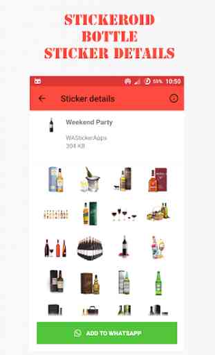 Party Bottle sticker - WAStickerApps 3