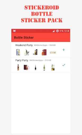 Party Bottle sticker - WAStickerApps 4