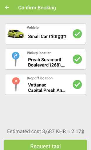 Phumi / iTsumo, the Cambodia Taxi Booking App 3
