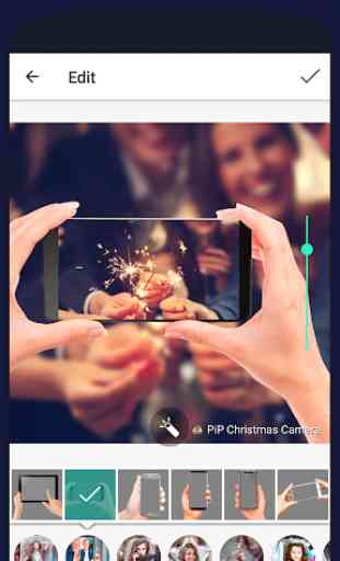 PiP Christmas Camera New Year photo frame 2019 2