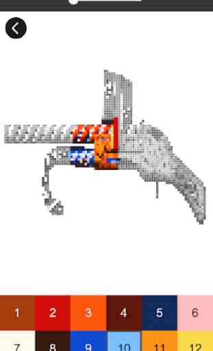 Pixel Gun Coloring Weapons by Number 2