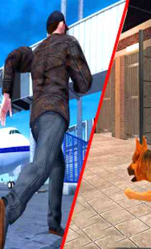 Police Dog Simulator 2018 new: Drug Dog Sniffer 3D 2