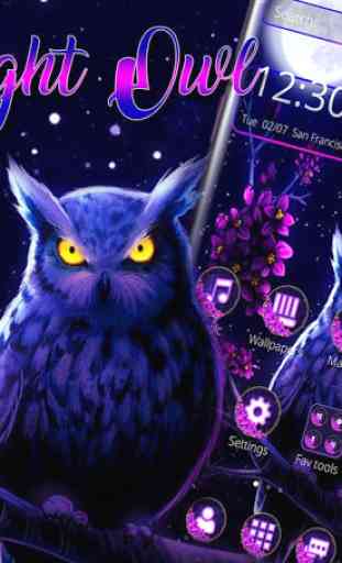 Purple Night Owl Theme 1
