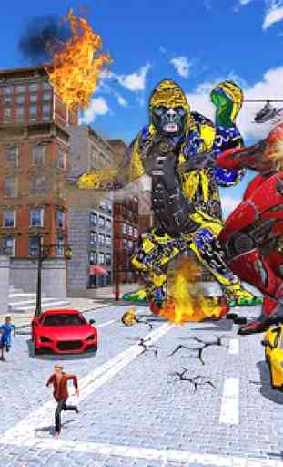 Robot Gorilla Games: Gorilla Robot Rampage Attack 3
