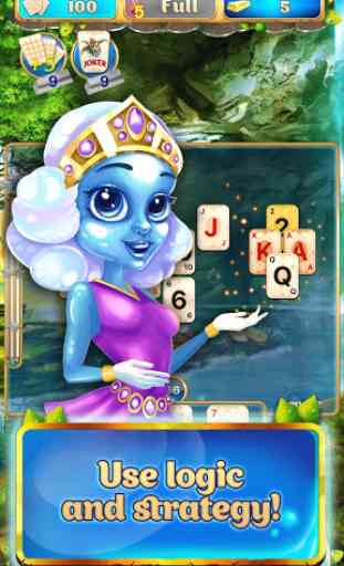 Solitaire pyramid card game for training brain 3
