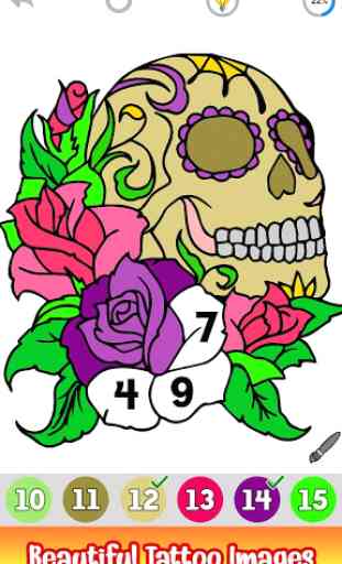 Tattoo Color by Number : Design, Ideas & Coloring 4