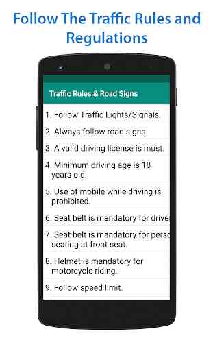 Traffic Rules & Road Signs 4