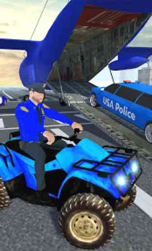 US Police ATV Quad: Transporter Game 2