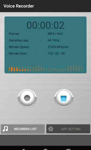 Voice Recorder (Support MP4 / WAVE format) 1