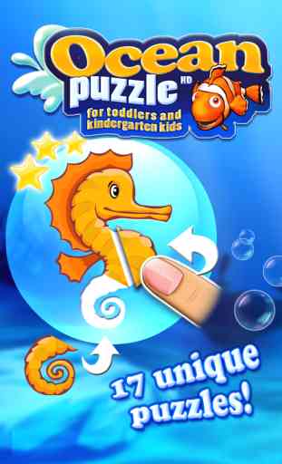 Ocean puzzle HD for toddlers and kindergarten kids with colorful ocean animals and fishes Deluxe 1