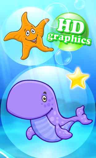 Ocean puzzle HD for toddlers and kindergarten kids with colorful ocean animals and fishes Deluxe 3