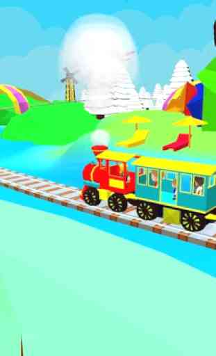3D Train Driving Game For Kids 2