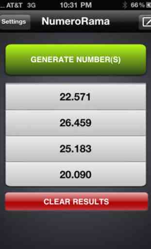 NumeroRama - Random Number Generator 2