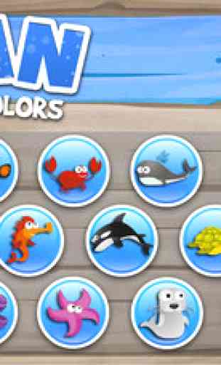 Ocean - Puzzles to Color - Games for Kids 2