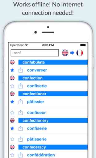 Offline English French Dictionary FREE (Dictionnaire Anglais Français hors-ligne) 1