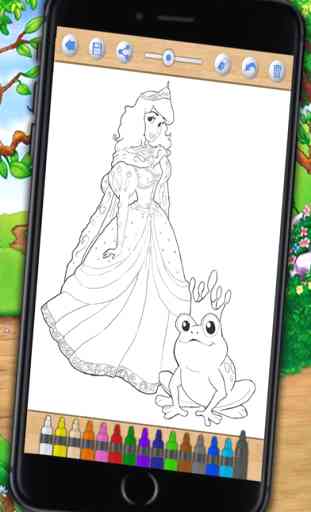 Paint and color Princesses – coloring book 2