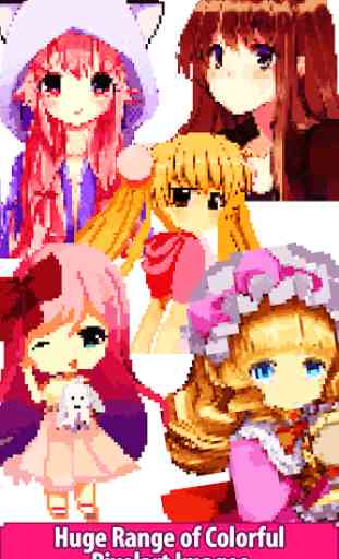 Anime Manga Color by Number - Pixel Art Coloring 2