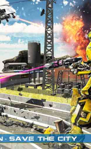 Army Train Robot Transforming War Games 4