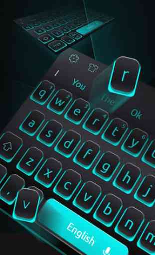 Blue Light Black Keyboard 1