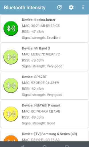 Bluetooth signal strength meter 3